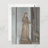 イタリア・ローマのバチカン美術館の像 ポストカード (正面/裏面)