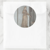 イタリア・ローマのバチカン美術館の銅像 ラウンドシール (バッグ)