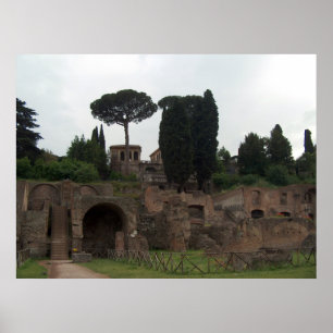 イタリア,ローマのパラティーンヒル ポスター
