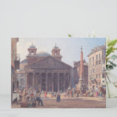 イタリア，ローマのパンテオンとピアッツァデッラロトンダ カード (スタンド正面)