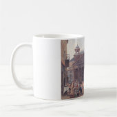 イタリア，ローマのパンテオンとピアッツァデッラロトンダ コーヒーマグカップ (左)