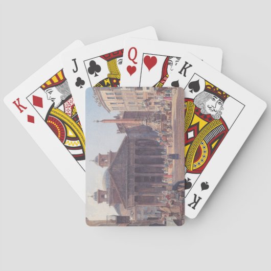 イタリア，ローマのパンテオンとピアッツァデッラロトンダ トランプ (裏面)