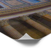 イタリア、ローマのパンテオンの天井。 ポスター (角)