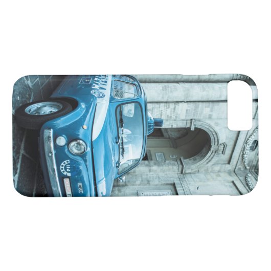 イタリア、ローマのフィアット500のパトカーのiPhone 7の場合 Case-Mate iPhoneケース (裏面(横))