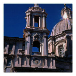 イタリア ローマの教会 ポスター