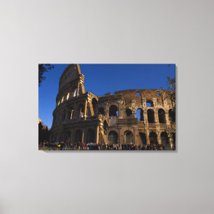 イタリア ローマの有名なコロッセオのランドマーク キャンバスプリント