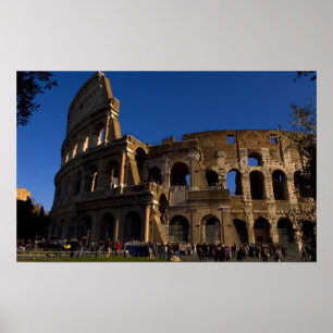 イタリア ローマの有名なコロッセオのランドマーク ポスター
