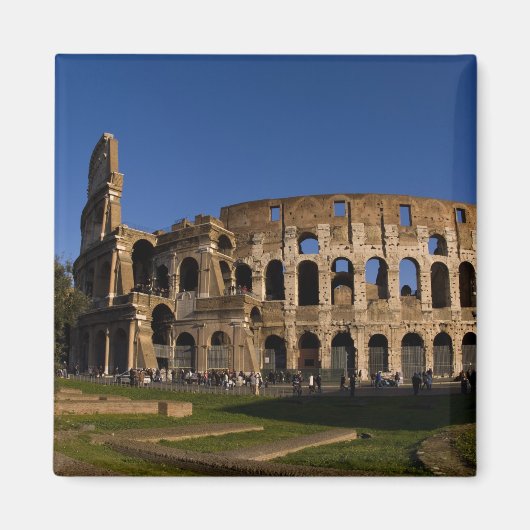 イタリア ローマの有名なコロッセオのランドマーク 2 マグネット (正面)