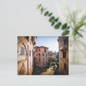 イタリア ローマの静かな風景の通り ポストカード (スタンド正面)