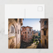 イタリア ローマの静かな風景の通り ポストカード (正面/裏面)