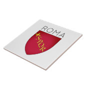 イタリア,ローマ市のコート・オブ・アームズ タイル (側面)