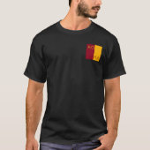 イタリア,ローマ市国旗 Tシャツ (正面)