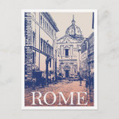 イタリア ローマ イラスト アート ヴィンテージ 旅行 ポストカード (正面)