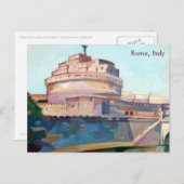 イタリア，ローマ カステルサンタンジェロ ポストカード (正面/裏面)