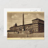 イタリア，ローマ，クイリニアルパレス ポストカード (正面/裏面)