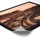 イタリア，ローマ，コリセウムのインテリア ポスター (角)