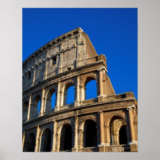 イタリア、ローマ、コリセウム ポスター (正面)