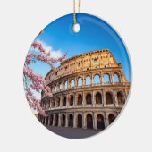 イタリア ローマ コロッセオ 絵画 セラミックオーナメント (左)