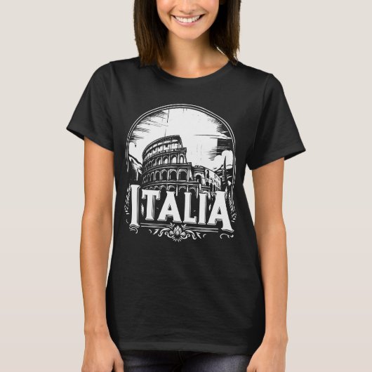 イタリア ローマ コロッセオ Tシャツ (正面)