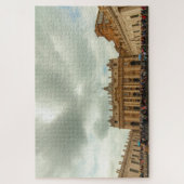 イタリア，ローマ，セントピーター大聖堂の曇り空 ジグソーパズル (縦)