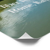 イタリア，ローマ，ティバー川 ポスター (コーナー)