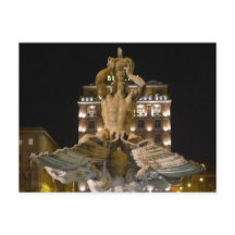 イタリア ローマ トリトーネの泉 -