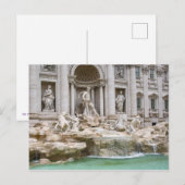 イタリア ローマ トレビの泉の風景 ポストカード (正面/裏面)
