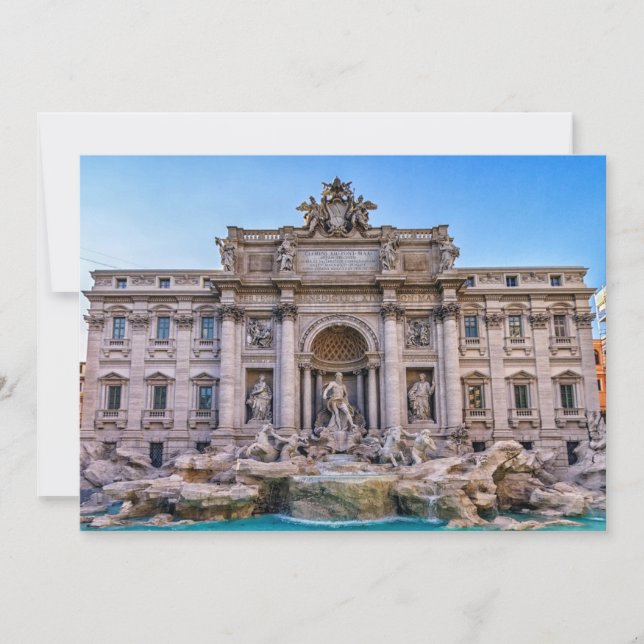 イタリア，ローマ，トレヴィの噴水 (正面)