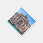 イタリア，ローマ，トレヴィの噴水 スタンダードカクテルナプキン (角)