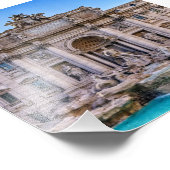 イタリア，ローマ，トレヴィの噴水 フォトプリント            (角)