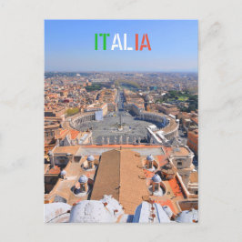 イタリア，ローマ，バチカンの聖ペテロ広場 ポストカード