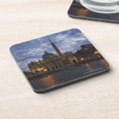 イタリア、ローマ、バチカン市国のセントピーターのバシリカ会堂 コースター (左側)