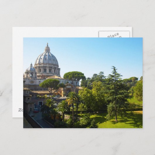イタリア,ローマ,バチカン市聖ペテロ教会 ポストカード (正面/裏面)