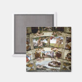 イタリア，ローマ，バチカン，システィーナ礼拝堂 マグネット (正面/裏面)