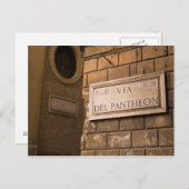 イタリア,ローマ,パンテオン記号 ポストカード (正面/裏面)
