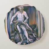 イタリア，ローマ，フォンタナディトレヴィ ラウンドクッション (裏面)