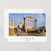 イタリア，ローマ，土星の神殿 ポストカード (正面/裏面)