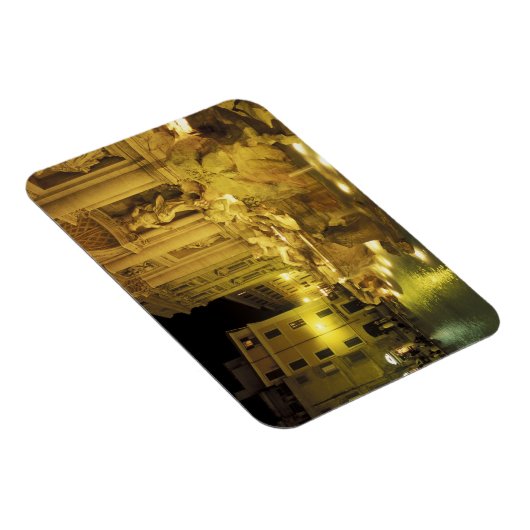 イタリア、ローマ。夜のトレヴィの泉。 マグネット (右側)