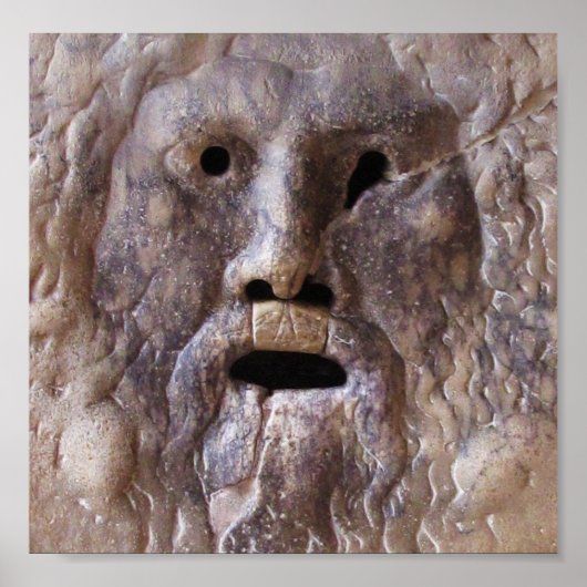 イタリア，ローマ，真理の口 ポスター (正面)