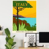 イタリア・ヴィンテージ旅行ポスター ポスター (ホームオフィス)