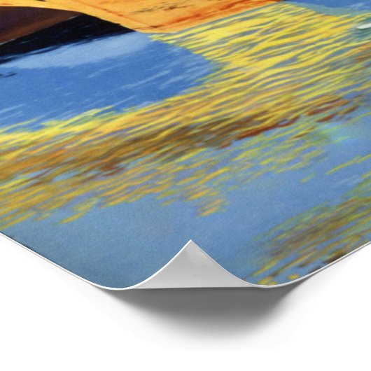 イタリア、ヴィンテージ旅行ポスター ポスター (角)