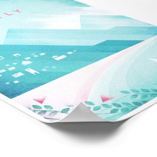 イタリア・ヴィンテージ旅行ポスター ポスター (角)