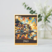 イタリア |ヴィンテージ絵画ー ポストカード (スタンド正面)