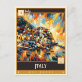 イタリア |ヴィンテージ絵画ー ポストカード (正面)