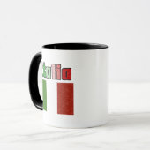イタリア ヴィンテージ フラグ コーヒーマグ マグカップ (正面左)