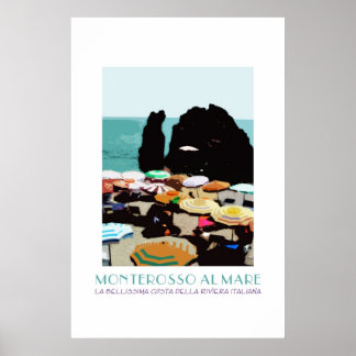 イタリア・ヴィンテージ・ポスター、Cinque Terre、Monterosso ポスター