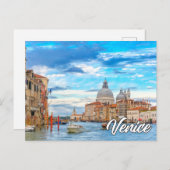 イタリア,ヴェニスからこんにちは ポストカード (正面/裏面)