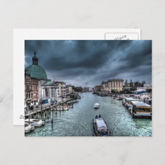 イタリア，ヴェネツィアからのはがき ポストカード (正面/裏面)