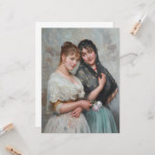 イタリア，ヴェネツィアから2人の美しい女性 カード (正面/裏面インサイチュ)