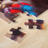 イタリア，ヴェネツィアでショッピングをしている人々 ジグソーパズル (側面)